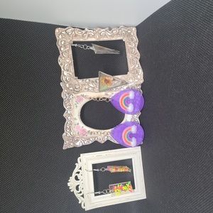 3 pairs earrings hand made 1 of a kind